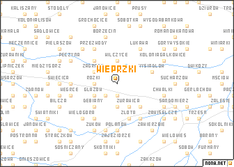 map of Wieprzki