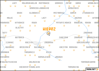 map of Wieprz