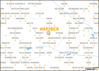 map of Wierzbica