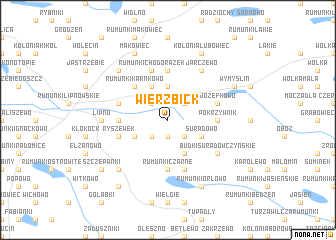 map of Wierzbick