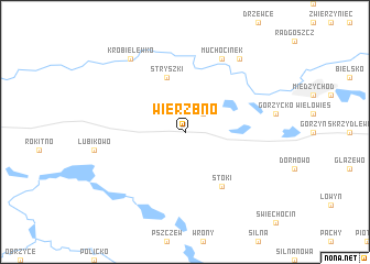 map of Wierzbno