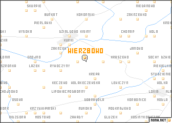 map of Wierzbowo