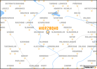 map of Wierzbowo