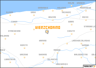 map of Wierzchomino