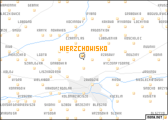 map of Wierzchowisko