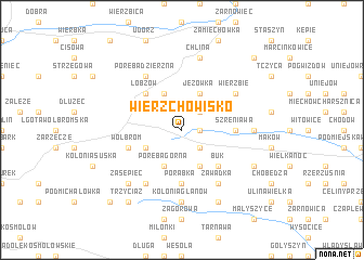 map of Wierzchowisko