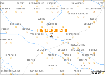 map of Wierzchowizna