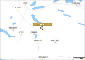 map of Wierzchowo