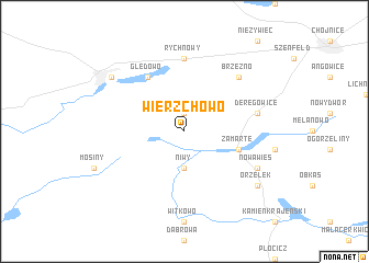 map of Wierzchowo