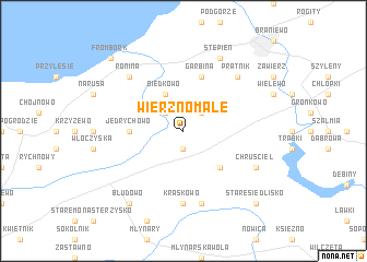 map of Wierzno Małe