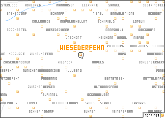 map of Wiesederfehn