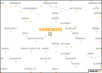 map of Wiesenburg