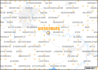 map of Wiesenburg