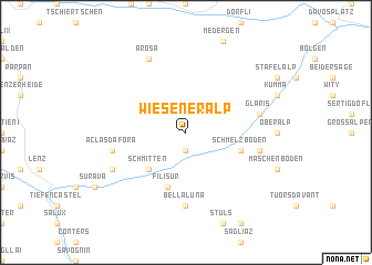 map of Wieseneralp