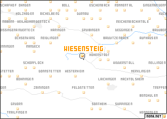 map of Wiesensteig