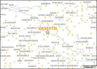 map of Wiesental