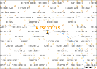 map of Wiesentfels