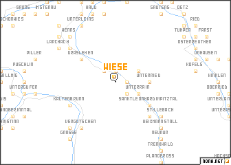 map of Wiese