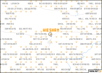 map of Wiesham