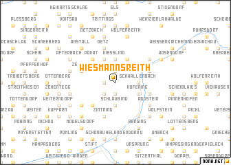 map of Wiesmannsreith