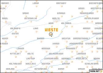 map of Wieste