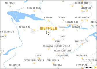 map of Wietfeld