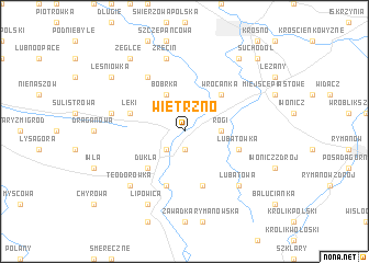 map of Wietrzno