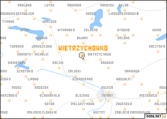 map of Wietrzychówko