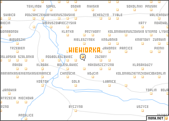 map of Wiewiórka