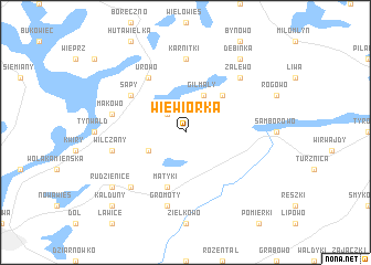 map of Wiewiórka