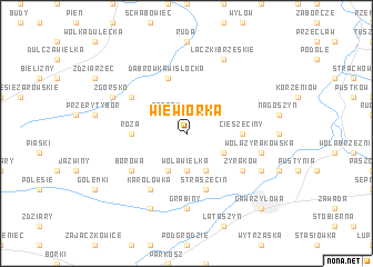 map of Wiewiórka