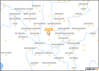 map of Wiga