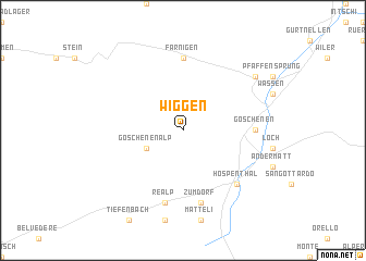 map of Wiggen