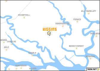 map of Wiggins