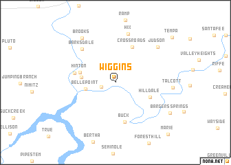 map of Wiggins