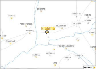 map of Wiggins