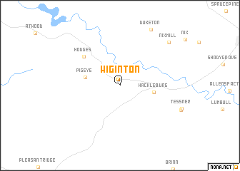 map of Wiginton