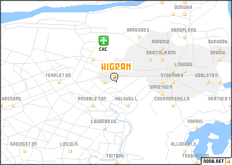 map of Wigram