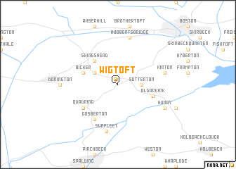 map of Wigtoft