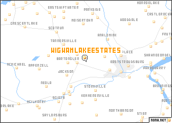 map of Wigwam Lake Estates