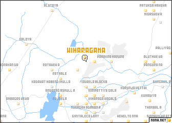 map of Wiharagama