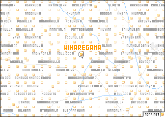 map of Wiharegama