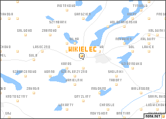 map of Wikielec