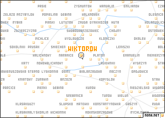 map of Wiktorów