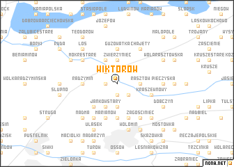 map of Wiktorów