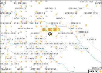 map of Wilagama