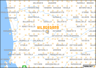 map of Wilagedara