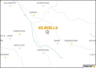 map of Wila Kollu