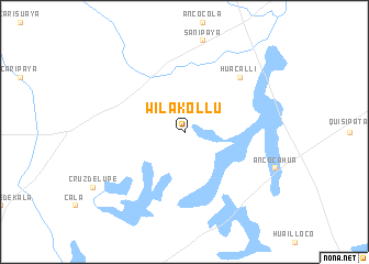 map of Wila Kollu