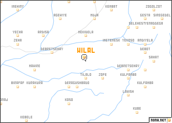 map of Wilal